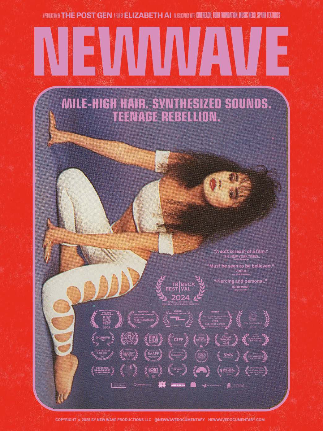 NEW WAVE Poster - Lynda in White